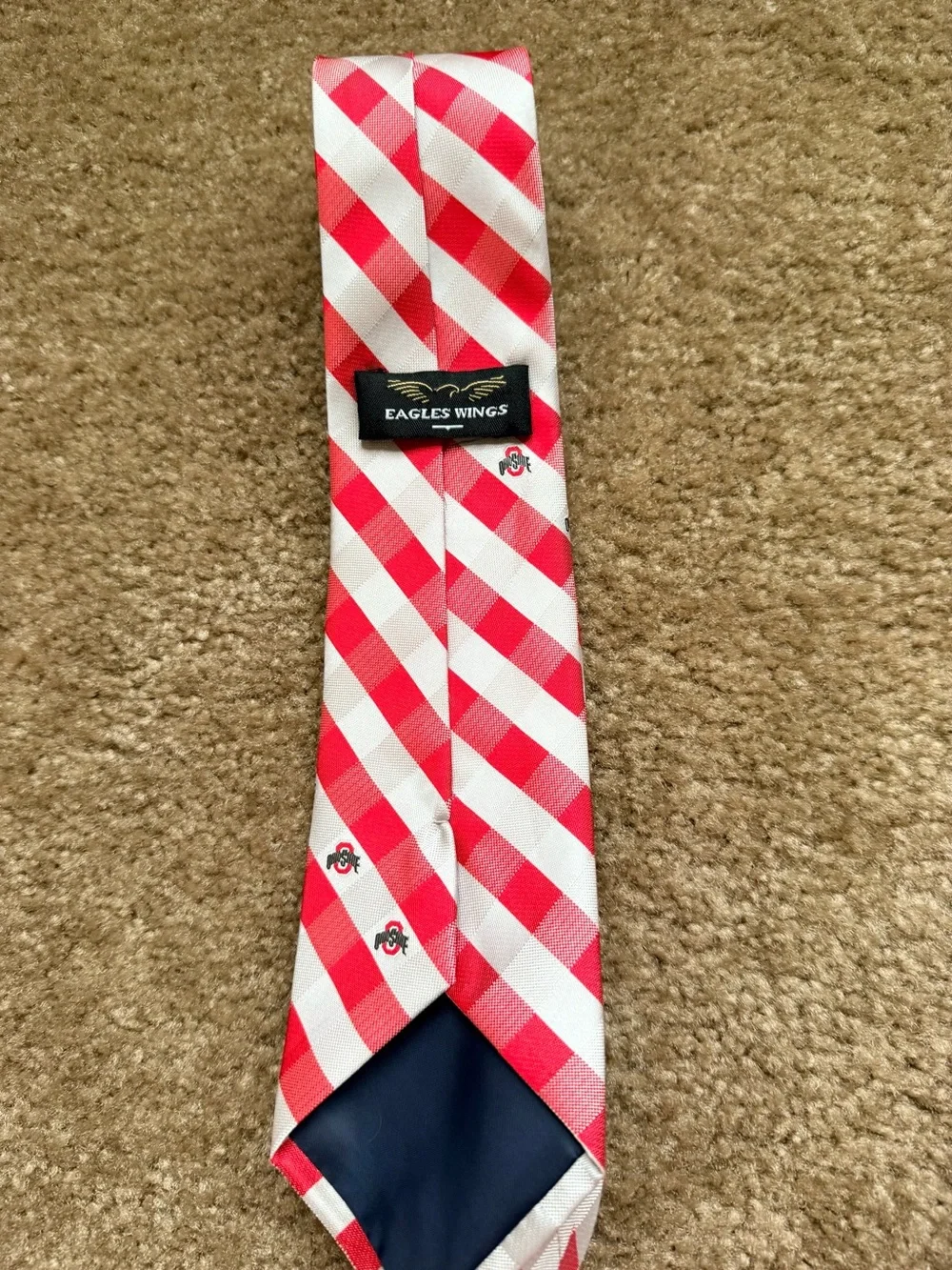 Lot of 3 Ohio State Buckeyes neckties Vineyard Vines OSU NCAA football
